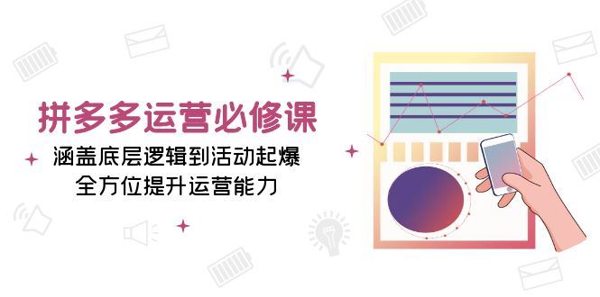 （13647期）拼多多运营必修课：涵盖底层逻辑到活动起爆，全方位提升运营能力-精品资源站