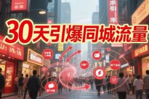30天引爆同城流量：团购篇 认知篇 流量篇 来客篇 达人篇 老板人设IP篇 投流篇