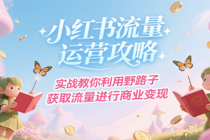 小红书流量运营攻略，实战教你利用野路子获取流量进行商业变现