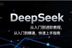 DeepSeek从入门到进阶教程，从入门到精通，快速上手指南