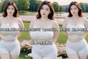 微胖女孩舞蹈AI视频制作提示词（含绘图词、视频词） 跳舞+视频教程