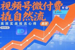 视频号微付费撬自然流,高效实战投流心得