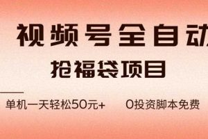 视频号全自动抢福袋,一天单机轻松50+,零成本脚本代替人工去跑【揭秘】