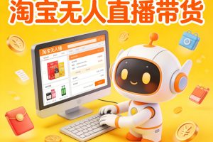 淘宝无人直播带货,24小时自动卖货,月佣金1W+,不违规不封号,不用露脸