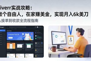 Fiverr实战攻略,做个自由人,在家賺美金,实现月入6k美刀