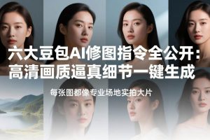 (17481期)六大豆包AI修图指令全公开:高清画质逼真细节一键生成,每张图都像专业场地实拍大片