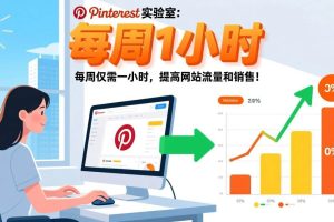 (17505期)Pinterest实验室:每周仅需一小时,提高网站流量和销售!