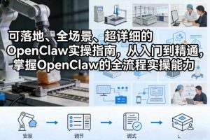 可落地、全场景、超详细的OpenClaw实操指南,从入门到精通,掌握OpenClaw的全流程实操能力