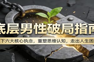 底层男性破局指南:放下六大核心执念,重塑思维认知,走出人生困局