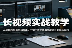 长视频实战教学，从选题构思到剪辑导出，手把手教你做出高质感可变现长视频