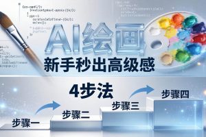 （18225期）AI绘画入门别再硬磕了！即梦4步法：万能提示词公式+BRTR框架，新手秒出高级感