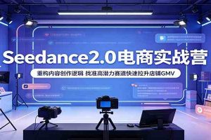 Seedance2.0电商实战营:重构内容创作逻辑,找准高潜力赛道快速拉升店铺GMV