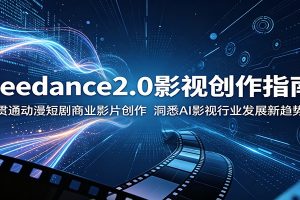 Seedance2.0影视创作指南:贯通动漫短剧商业影片创作,洞悉AI影视行业发展新趋势