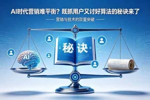 （18600期）AI时代营销难平衡？既抓用户又讨好算法的秘诀来了【原创双语字幕】