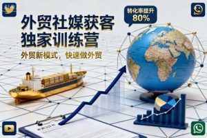 外贸社媒获客独家训练营,外贸新模式,快速做外贸(更新26年5月)