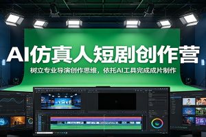 AI仿真人短剧创作营:树立专业导演创作思维,依托AI工具完成成片制作