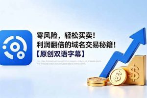 (18721期)零风险,轻松买卖!利润翻倍的域名交易秘籍!【原创双语字幕】