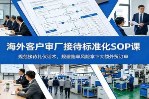 海外客户审厂接待标准化SOP课:规范接待礼仪话术,规避跑单风险拿下大额外贸订单