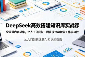 DeepSeek高效搭建知识库实战课,全渠道内容采集,个人十倍成长・团队提效,AI赋能工作学习