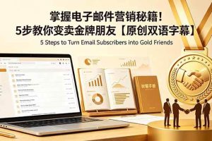 (18923期)掌握电子邮件营销秘籍!5步教你变卖金牌朋友【原创双语字幕】