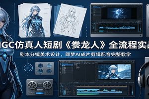 AIGC仿真人短剧《豢龙人》全流程实战:剧本分镜美术设计,即梦AI成片剪辑配音完整教学