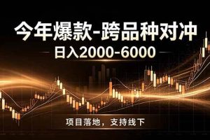 (19179期)全新跨品种对冲模式上线!日稳定盈利 2000-6000,合规长久可批量放大