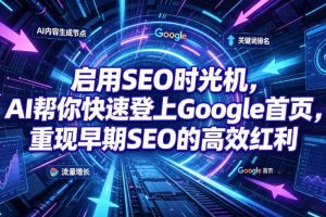 启用SEO时光机,AI帮你快速登上Google首页,重现早期SEO的高效红利【原创双语字幕】