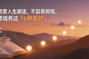 （19638期）付费文章：想要人生顺遂，不容易坍塌，要培养这6种爱好