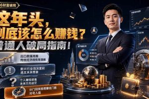 (19660期)付费文章:这年头,到底该怎么赚钱?普通人破局指南!