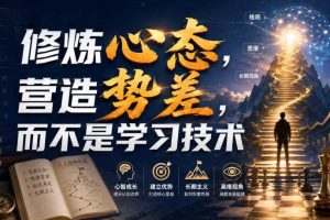 付费文章:修炼心态,营造势差,而不是学习技术