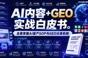 AI内容+GEO实战白皮书,全面掌握AI量产SOP与GEO分发机制【文档】