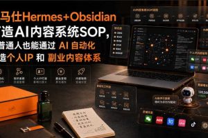 爱马仕Hermes+Obsidian打造AI内容系统SOP,让普通人也能通过 AI 自动化打造个人IP 和 副业内容体系