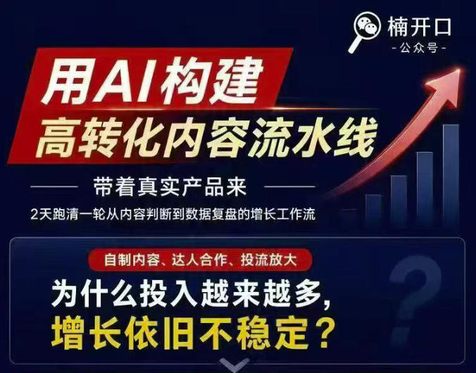 小红书AI内容生产2026年线下课完整现场还原版,用AI构建高转化内容流水线