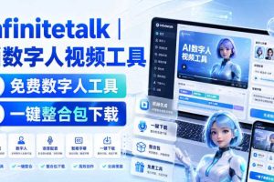 Infinitetalk丨ai数字人视频工具，免费数字人工具，一键整合包下载