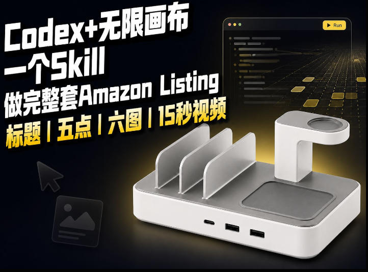 我用一个Codex Skill做完Amazon Listing:标题、五点、六图和视频全流程