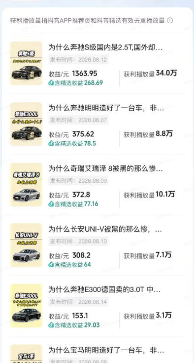 抖音某博主的AI动漫汽车科普解说同款教学,从文案分镜、AI绘画到动态视频生成,0基础解锁抖音精选独家收益