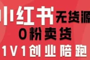 小红书无货源0粉电商课，开店准备、选品策略、笔记撰写、视频剪辑、数据分析、账号打造、资料文档（更新26年8月30日）