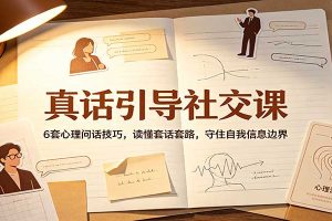 真话引导社交课：6套心理问话技巧，读懂套话套路，守住自我信息边界