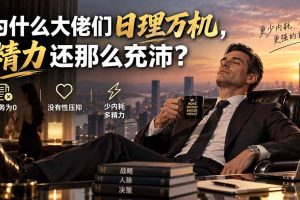 （20244期）付费文章：为什么大佬们日理万机，精力还那么充沛？