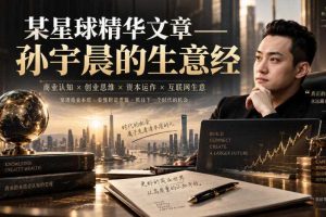 某星球精华文章——孙宇晨的生意经