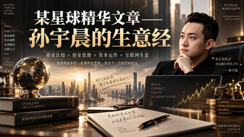 某星球精华文章——孙宇晨的生意经
