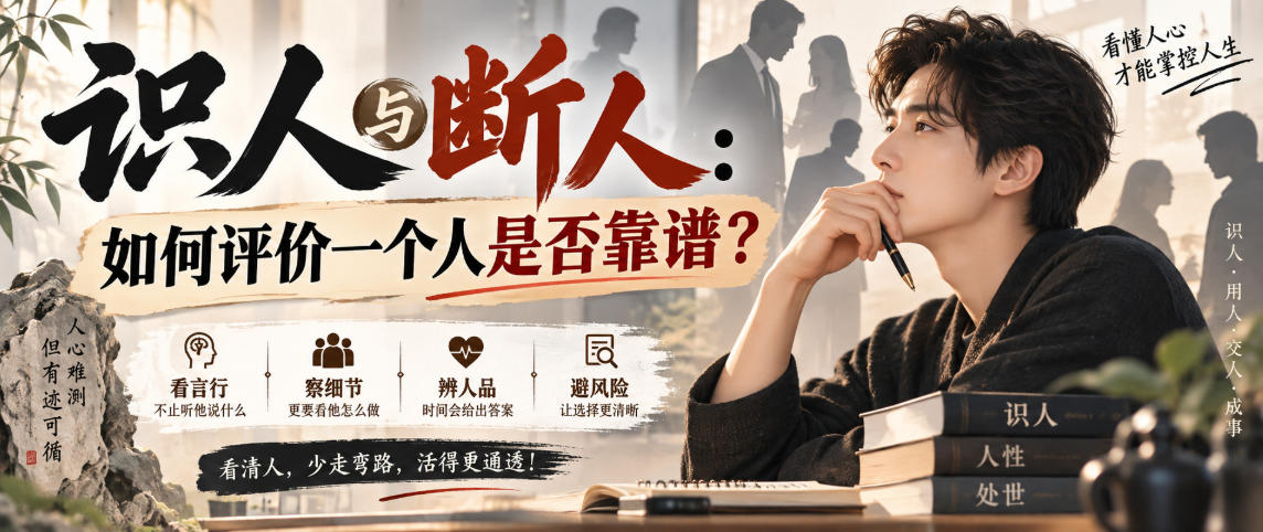 付费文章:识人与断人:如何评价一个人是否靠谱?