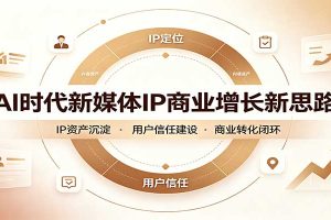 AI时代新媒体IP商业增长新思路:摒弃复杂运营套路,用极简思维打通获客路径