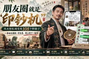 朋友圈就是“印钞机”，风水师私域变现108个野路子，一条朋友圈换一单生意，线上线下一起吃【文档】