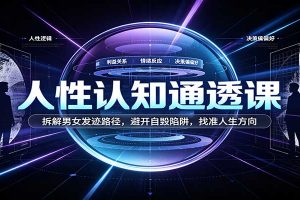 人性认知通透课：拆解男女发迹路径，避开自毁陷阱，找准人生方向