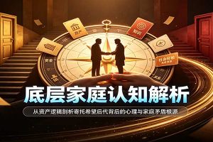 底层家庭认知解析:从资产逻辑剖析寄托希望后代背后的心理与家庭矛盾根源