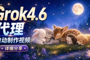 Grok 4.6代理自动制作视频!从提示词到成片全流程详细分享|AI Agent实操分享