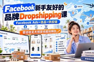 Facebook新手友好的品牌Dropshipping课,Facebook Ads+选品+供应链,零经验无大预算也能玩明白【原创双语字幕】