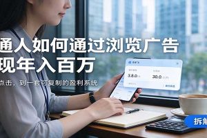 2026最新技术24小时全自动浏览广告,全网独家,单台设备日入200+,支持实地学习考察
