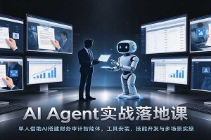 AI Agent实战落地课:单人借助AI搭建财务审计智能体,工具安装、技能开发与多场景实操